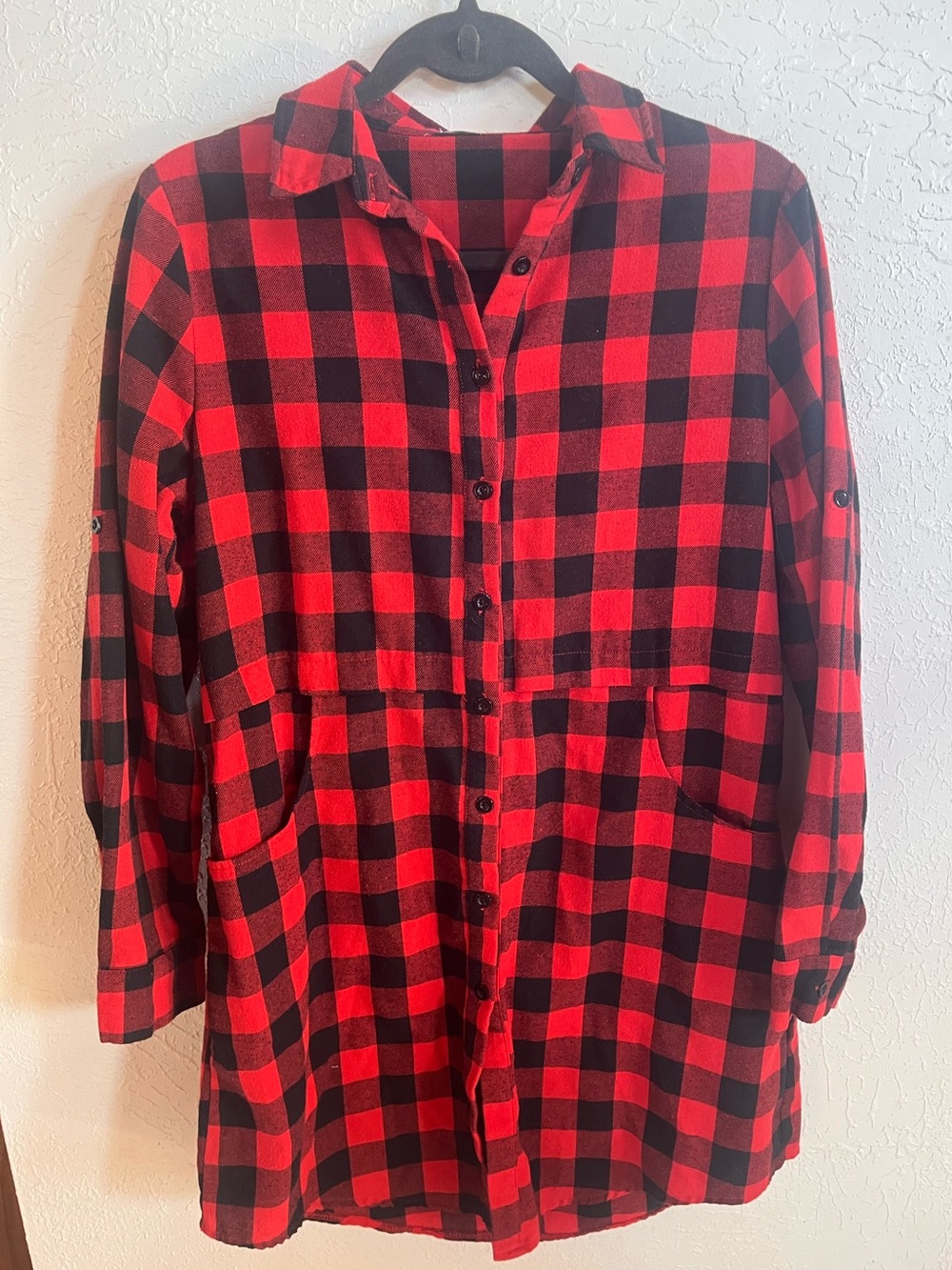 Red Plaid Tunic/Dress Style